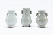 3 PIECES, CHINESE CELADON GUAN