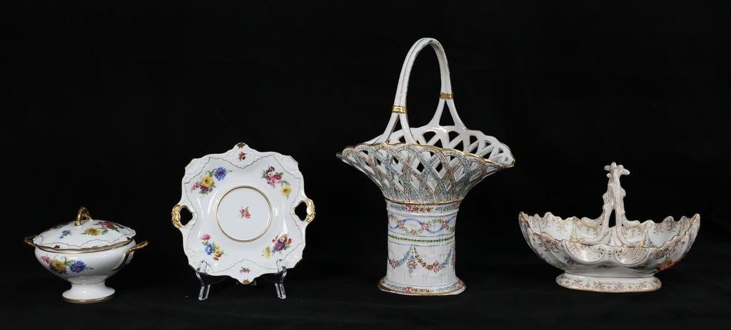 3 PIECES GERMAN PORCELAIN3 piece