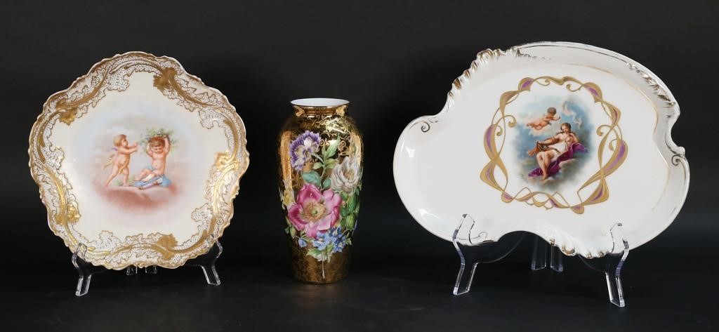 3 PIECES LIMOGES PORCELAIN3