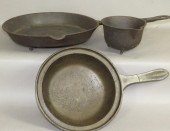 3 PIECES OF CAST IRONca. 1840-