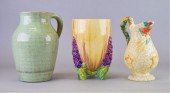 3 PIECES OF CLARICE CLIFF POTT