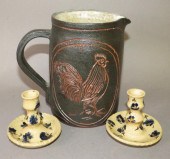 3 PIECES OF FOLK ART REPRODUCT