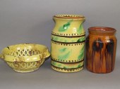 3 PIECES OF FOLK ART REDWAREca