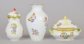 3 PIECES OF HEREND QUEEN VICTO