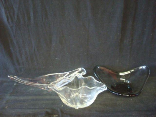 3 Pieces of Midcentury Glass.