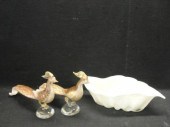 3 Pieces of Murano Glass. Pair