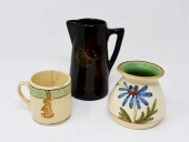 3 PIECES OF POTTERY3 pieces of
