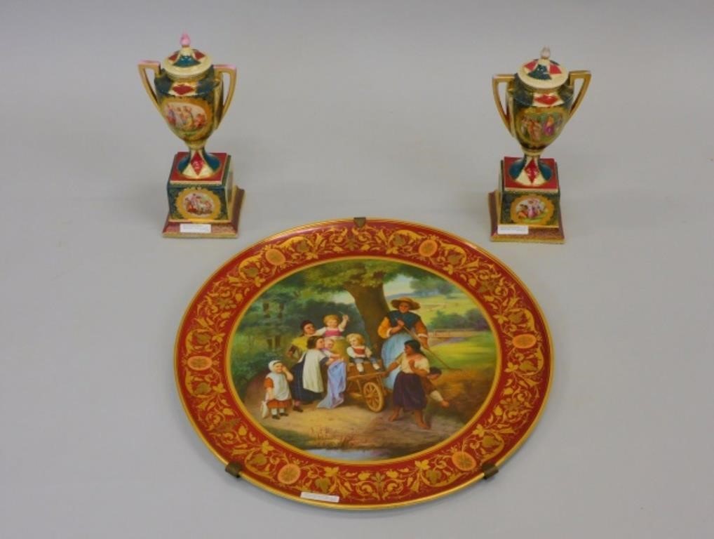 (3) PIECES OF ROYAL VIENNA TO