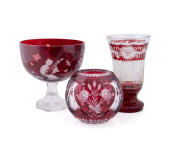 3 PIECES OF RUBY CUT TO CLEAR