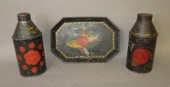 3 PIECES OF TOLEWAREca. 1820-1
