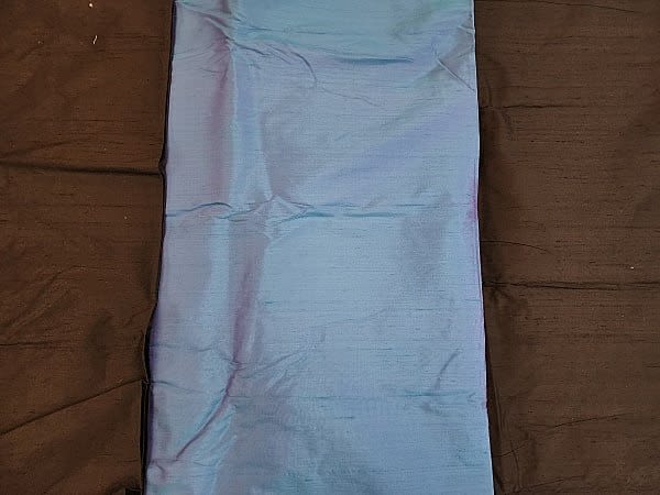 3 pieces of vintage silk Dupioni