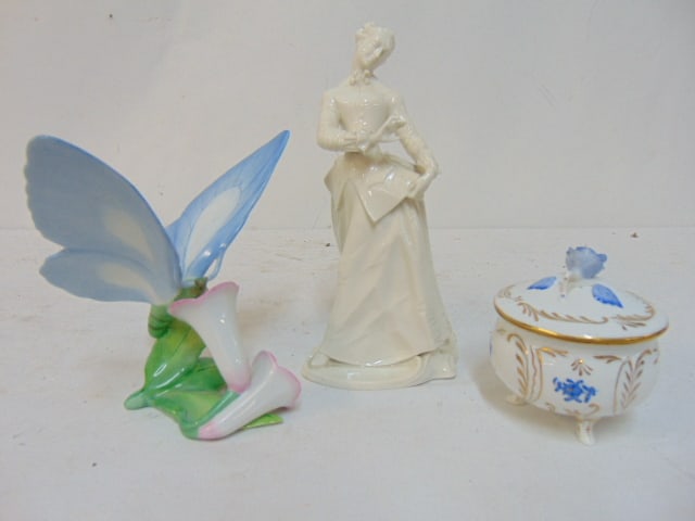 3 PIECES PORCELAIN, HEREND