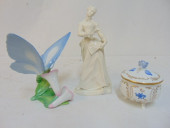 3 PIECES PORCELAIN, HEREND BUT