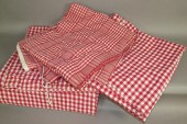 3 PIECES RED CHECK HOMESPUNca.