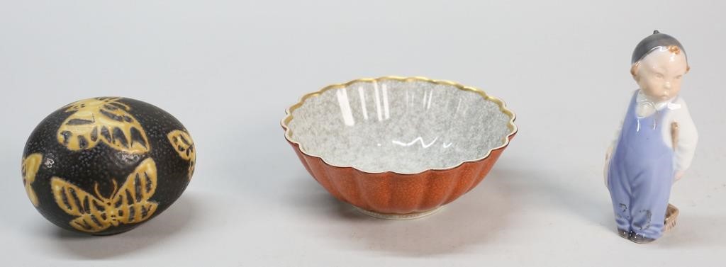 3 PIECES ROYAL COPENHAGEN