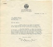 3 pieces.  Typed Letters Signe