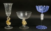 3 PIECES VENETIAN GLASS3 piece