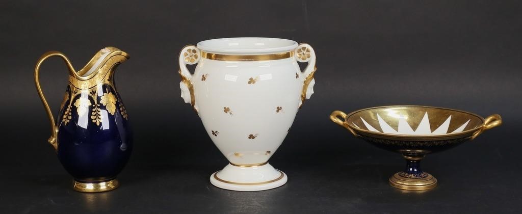 3 PIECES VIENNA STYLE PORCELAIN3
