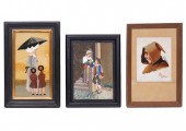 3 PIETRA DURA FRAMED PLAQUES3