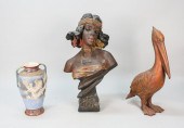 3 POTTERY ITEMSJapanese potter