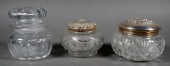 (3) POWDER JARS, STERLING SILV