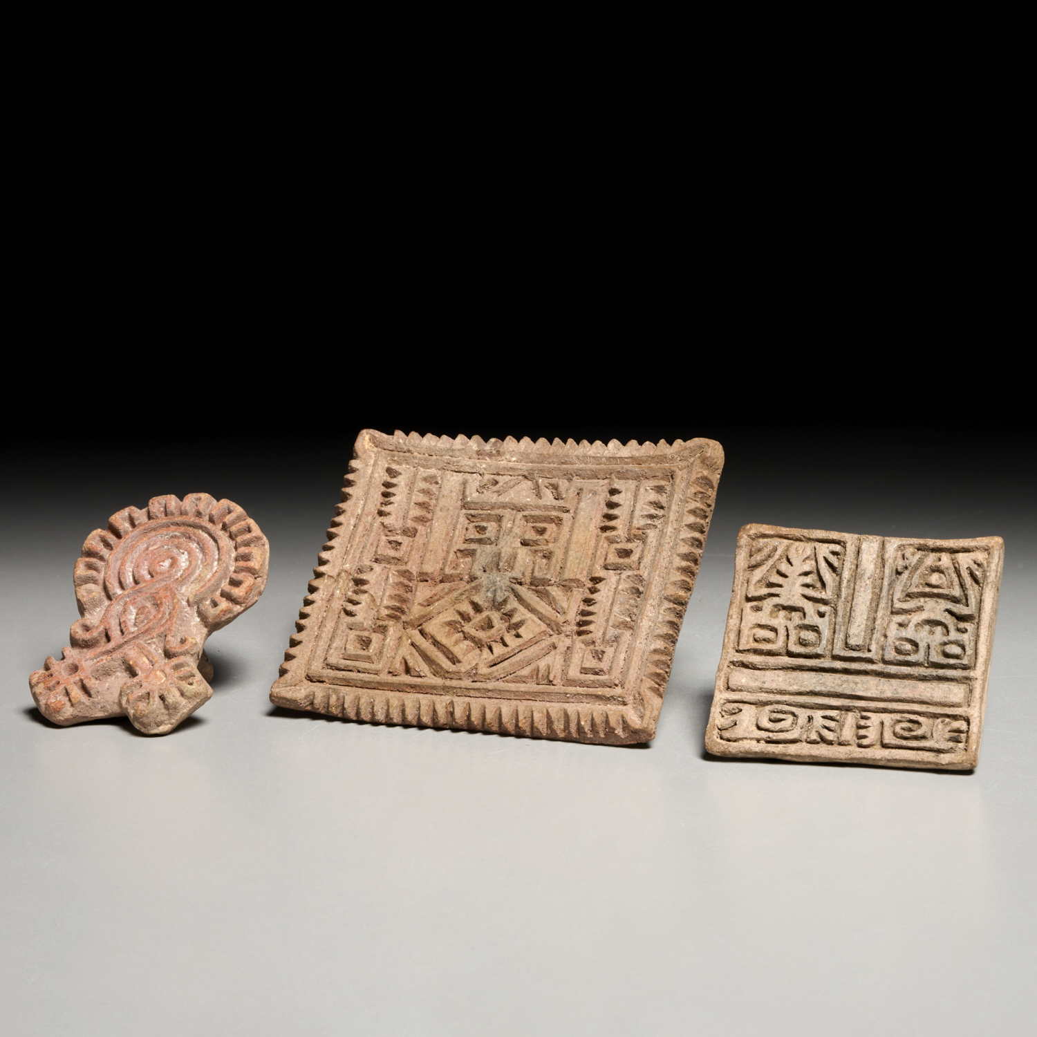 (3) PRE-COLUMBIAN BODY TATTOO