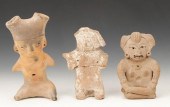 3 PRE-COLUMBIAN POTTERY FIGURE