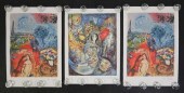 3 PRINTS AFTER MARC CHAGALL SE