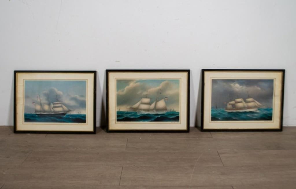 3 PRINTS OF SHIPS, ALTONAER MUSEUM3