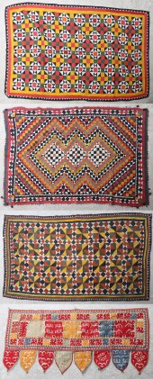 (3) Ralli quilts and hanging t