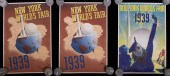 (3) RARE 1939 NEW YORK WORLD'S
