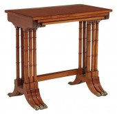 (3) REGENCY STYLE MAHOGANY NES