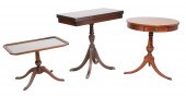 (3) Regency style mahogany tab