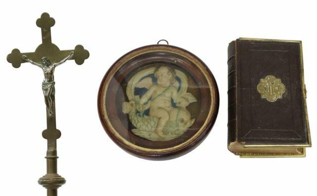 (3) RELIGIOUS CRUCIFIX, PRAYER