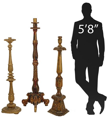 (3) RENAISSANCE STYLE PARCEL-GILT