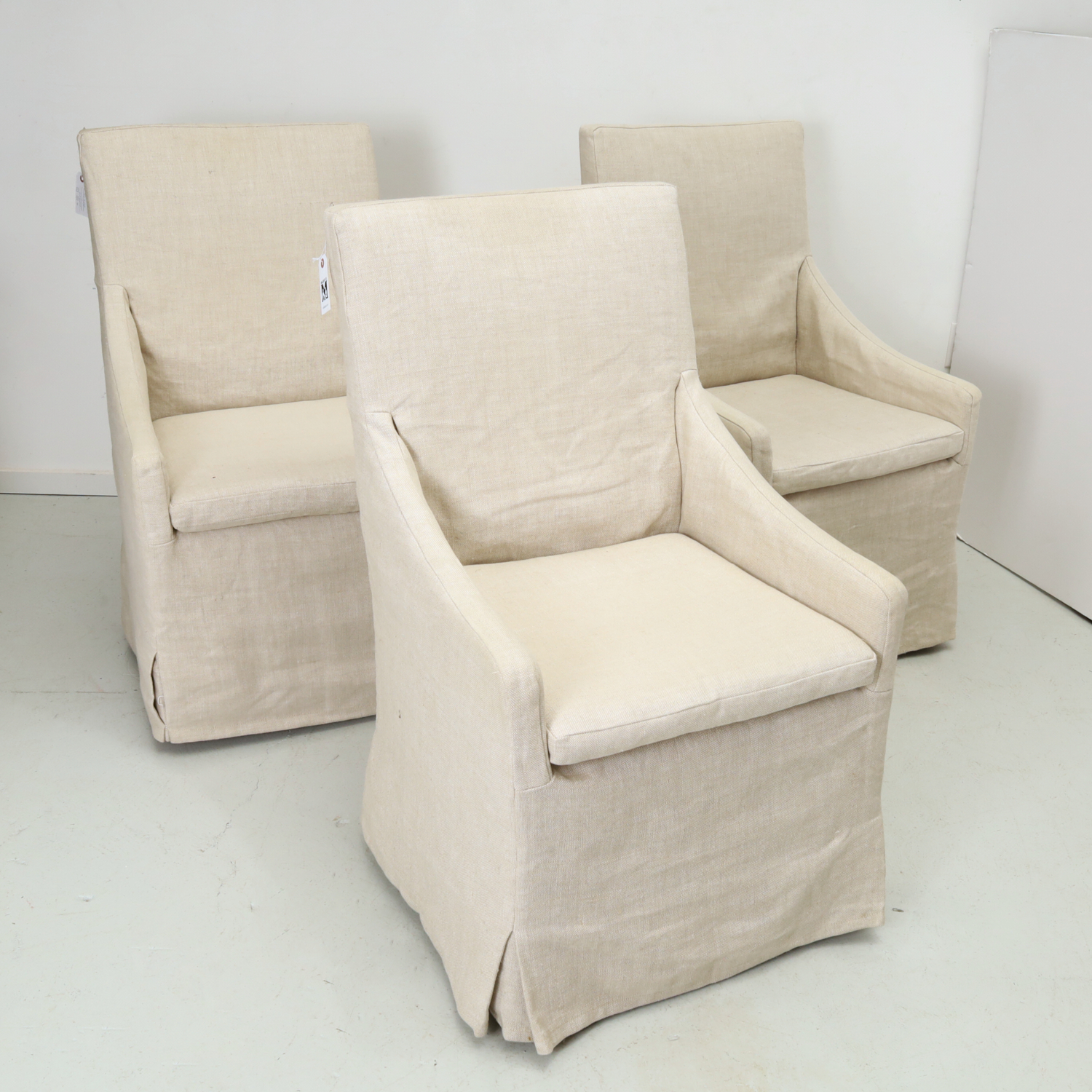 (3) RESTORATION HARDWARE SKIRTED
