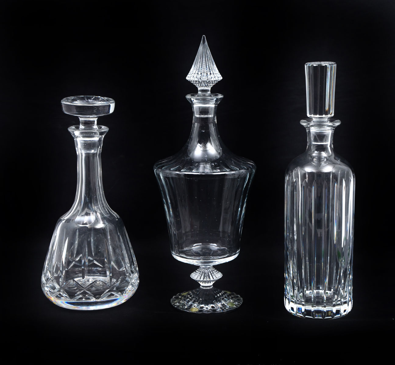 3 RIBBED BACCARAT & ATLANTIS
