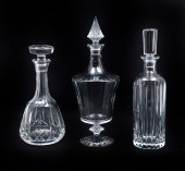 3 RIBBED BACCARAT & ATLANTIS C