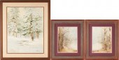 3 RON WILLIAMS WATERCOLOR LAND