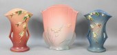 3 ROSEVILLE POTTERY VASES SNOW
