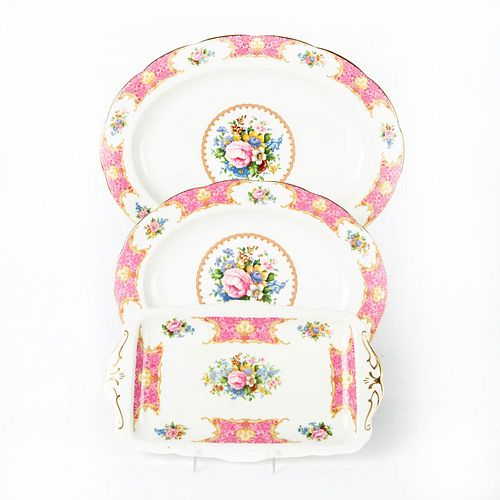 3 ROYAL ALBERT LADY CARLYLE SERVING
