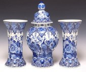 (3) ROYAL DELFT BLUE & WHITE G