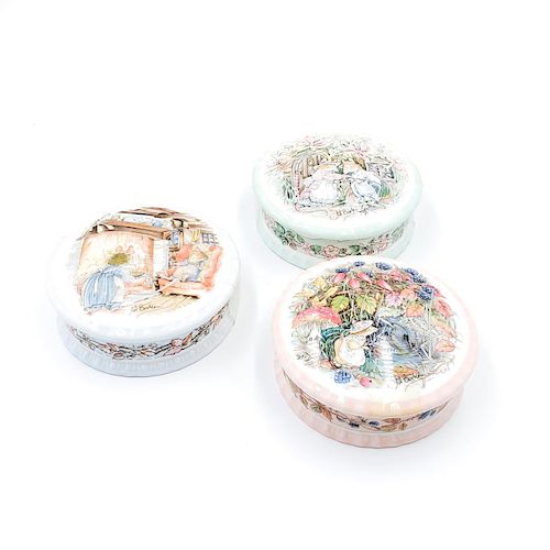 3 ROYAL DOULTON BRAMBLY HEDGE