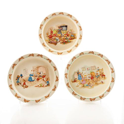 3 ROYAL DOULTON BUNNYKINS ROUND