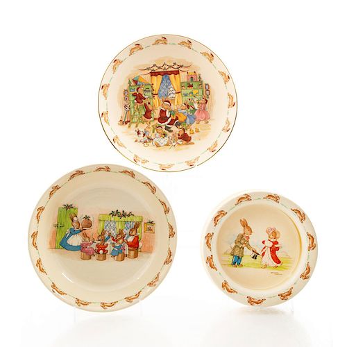 3 ROYAL DOULTON BUNNYKINS TABLEWARE