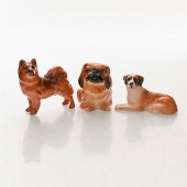 3 ROYAL DOULTON CERAMIC DOG FI