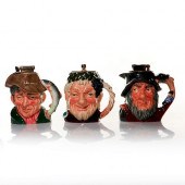 3 ROYAL DOULTON CHARACTER JUG
