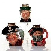 3 ROYAL DOULTON CHARACTER JUG