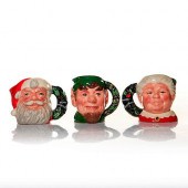 3 ROYAL DOULTON CHRISTMAS MINI