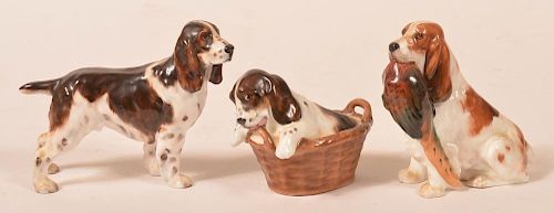 3 ROYAL DOULTON COCKER SPANIEL